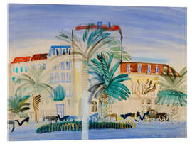 Acrylglasbild Hotel in Cannes, 1925 - Raoul Dufy