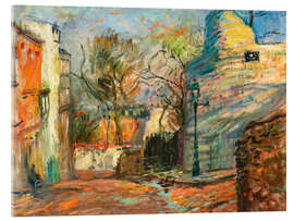 Acrylglasbild Straße in Montmartre, 1902 - Raoul Dufy