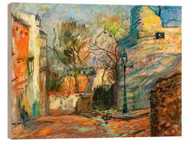 Holzbild Straße in Montmartre, 1902 - Raoul Dufy