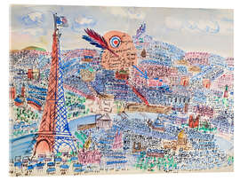 Acrylglasbild Livre d’or de Marianne, Paris und Tour Eiffel, 1927