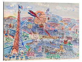 Magnettafel Livre d’or de Marianne, Paris und Tour Eiffel, 1927