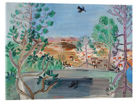 Acrylic print The reservoir at Golfe-Juan, L'Oiseau, 1927 - Raoul Dufy
