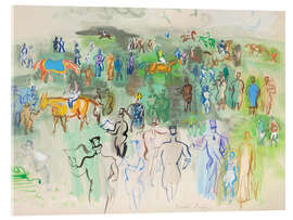 Acrylglasbild Elegante Damen und Herren auf dem Rasen - Raoul Dufy