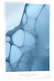 Acrylglasbild Blue Cellular Drift - artill