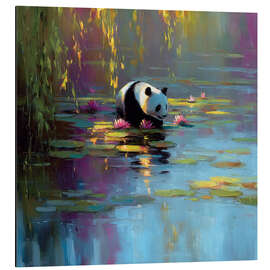 Alubild Friedlicher Panda