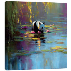 Leinwandbild Friedlicher Panda
