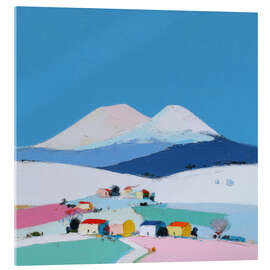 Acrylglasbild Unter den gefrorenen Gipfeln - DejaReve