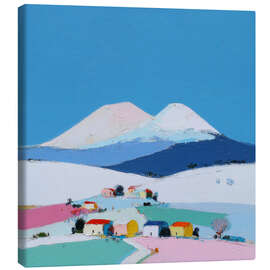 Tableau sur toile Under the Frozen Peaks - DejaReve