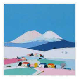 Wandbild Unter den gefrorenen Gipfeln - DejaReve