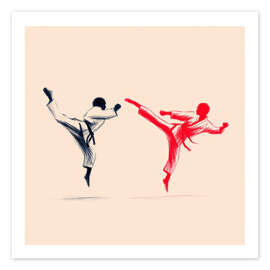 Wandbild Kämpfen - DejaReve