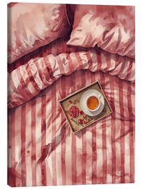 Leinwandbild Tee im Bett - Ohkimiko