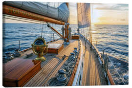 Leinwandbild Zum Horizont segeln