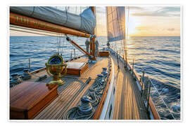 Poster Zum Horizont segeln