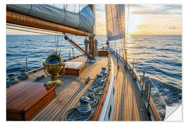 Wandsticker Zum Horizont segeln