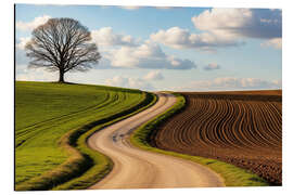 Alubild Weg im Grünen