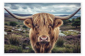 Wandbild Hochlandrinder - Mango Art