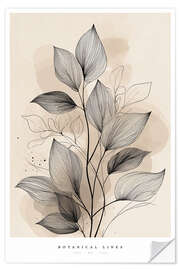 Wandsticker Botanical Lines