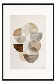 Gerahmter Kunstdruck Himmlische Steine II - artill