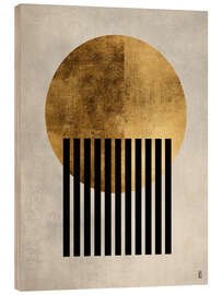 Holzbild Goldene Sonnenfinsternis