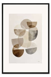 Gerahmter Kunstdruck Himmlische Steine I