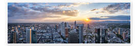Poster Frankfurt Skyline Panorama - Jan Christopher Becke