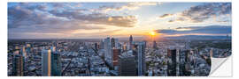 Wandsticker Frankfurt Skyline Panorama - Jan Christopher Becke