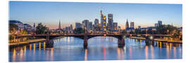 Acrylglasbild Frankfurt am Main Skyline Panorama - Jan Christopher Becke