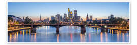 Poster Frankfurt am Main Skyline Panorama - Jan Christopher Becke