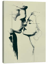 Leinwandbild Zarte Begegnung - Thomas Klee