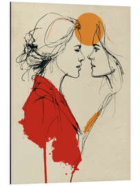 Alubild Gespräch in Farben - Thomas Klee