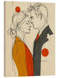 Holzbild Zärtlichkeit - Thomas Klee