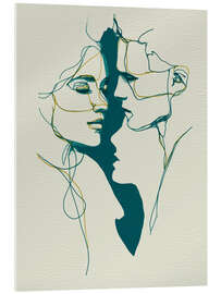 Acrylglasbild Duale Gesichter - Thomas Klee