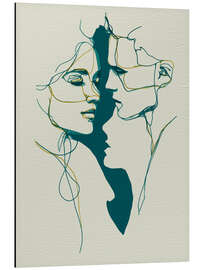 Alubild Duale Gesichter - Thomas Klee