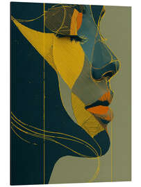 Alubild Goldene Geometrie