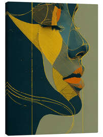 Leinwandbild Goldene Geometrie