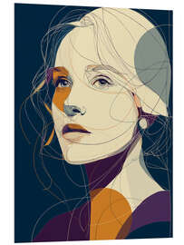 Hartschaumbild Moderne Muse