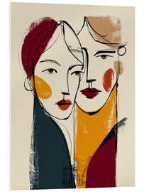 Acrylglasbild Farbspiel Duo - Thomas Klee