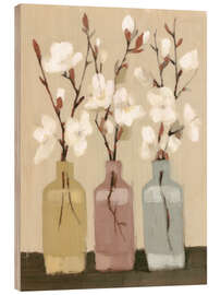Holzbild Meine weißen Träume blühen - DejaReve