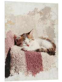 Hartschaumbild Schlafen beim Sonnenschein