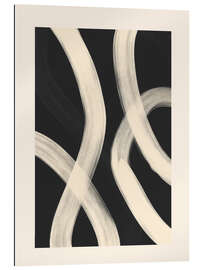 Gallery Print Schwarz-Weiß-abstrakte Strichzeichnungen I