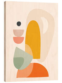 Holzbild Verspielte Geometrie