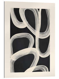Gallery Print Schwarz-Weiß-abstrakte Strichzeichnungen II