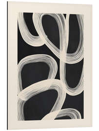 Magnettafel Schwarz-Weiß-abstrakte Strichzeichnungen II