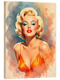 Holzbild Marilyn Monroe - nobelart