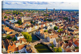 Leinwandbild Stadtpanorama Brügge, Westflandern - euregiophoto