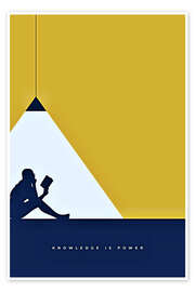 Wandbild Knowledge Is Power - Jörg Gamroth