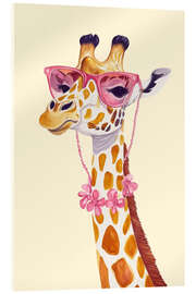 Acrylglasbild Giraffe Couture Chic - Andrea Haase