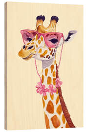 Holzbild Giraffe Couture Chic - Andrea Haase