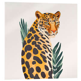 Acrylglasbild Boho Leopard