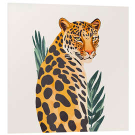 Hartschaumbild Boho Leopard